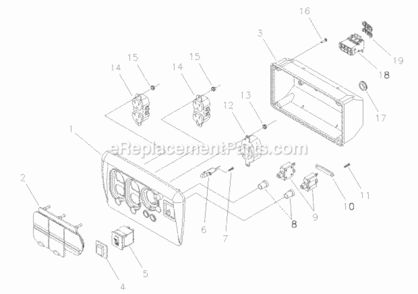 Control_Panel Diagram and Parts List for 030299-1  Briggs and Stratton Generator